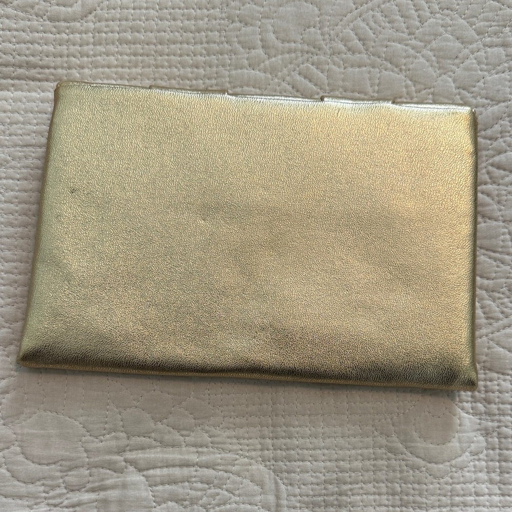 Vintage metallic Gold Clutch evening bag prom✨ - Picture 4 of 6